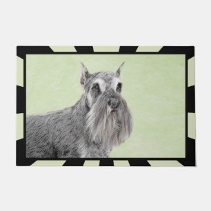 Felpudo Pintura de Schnauzer (Gigante, Estándar) - Arte de