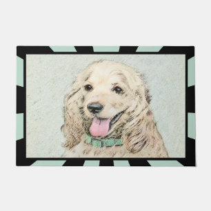 Felpudo Pintura de tipo buffet Cocker Spaniel - Arte origi
