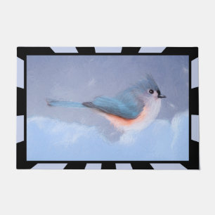 Felpudo Pintura de Titmouse - Arte de pájaro original