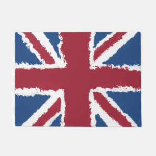 Felpudo Pintura de Union Jack de Heva Weva