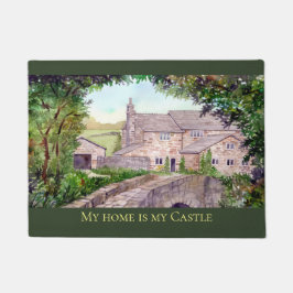 Felpudo Pintura del puente de piedra de Farida Greenfield