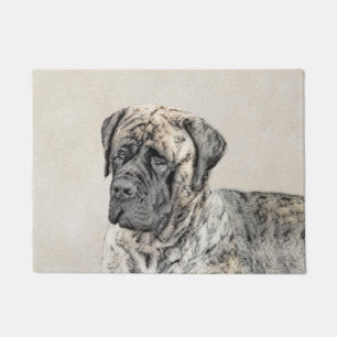 Felpudo Pintura inglesa de castiff (Brindle) - Arte de per