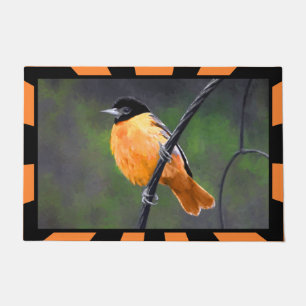 Felpudo Pintura Oriole - Arte original de aves