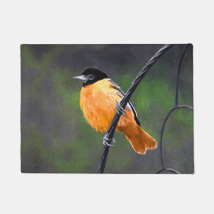 Felpudo Pintura Oriole - Arte original de aves