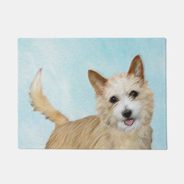 Felpudo Pintura portuguesa de Podengo Pequeno - Arte origi (Anverso)