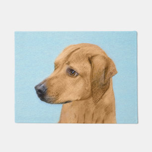 Felpudo Pintura Ridgeback Rhodesiana - Arte Perro Original