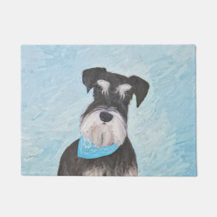 Felpudo Pintura Schnauzer (en miniatura) - Perro original 