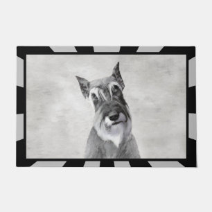 Felpudo Pintura Schnauzer (gigante) - Arte de perros