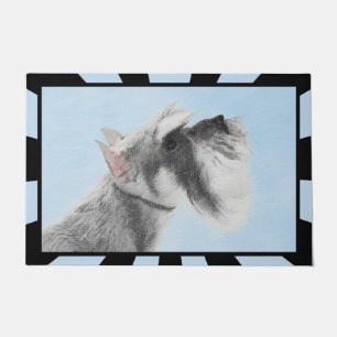 Felpudo Pintura Schnauzer (gigante, estándar) - Arte de p
