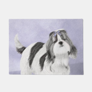 Felpudo Pintura Shih Tzu - Arte Perro Original.
