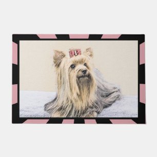 Felpudo Pintura Terrier de Yorkshire - Arte Perro Original