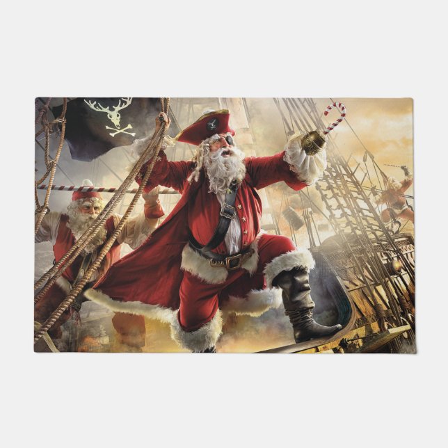 Felpudo Pirata Santa (Anverso)