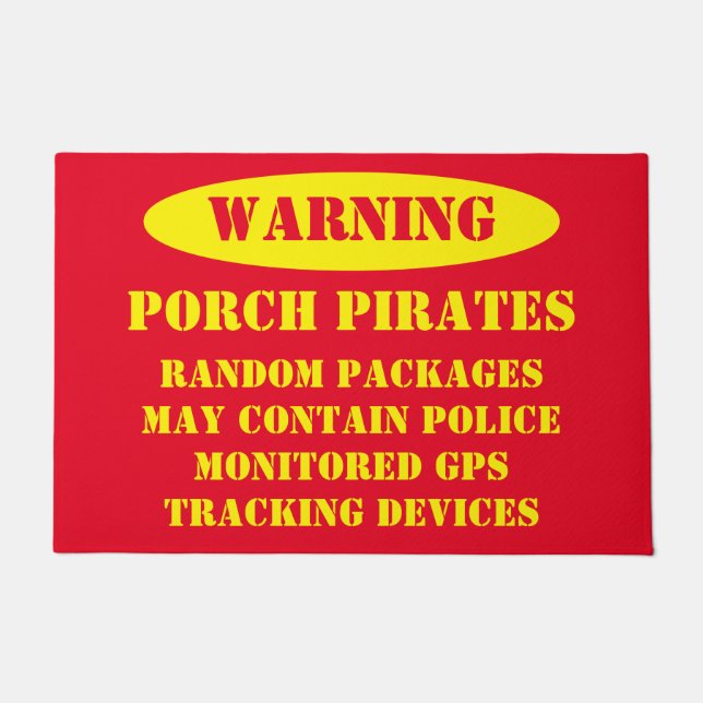 FELPUDO PIRATAS DE PORCHE (Anverso)