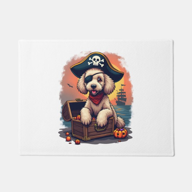 Felpudo Pirate Poodle Plunder (Anverso)