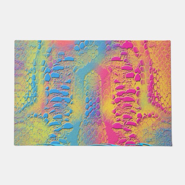 Felpudo PIRÓN - fractal decorativo moderno - (Anverso)