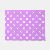Pisos de cruz blanca sobre lilac