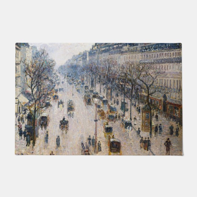 Felpudo Pissarro - Boulevard Montmartre, invierno por la m (Anverso)