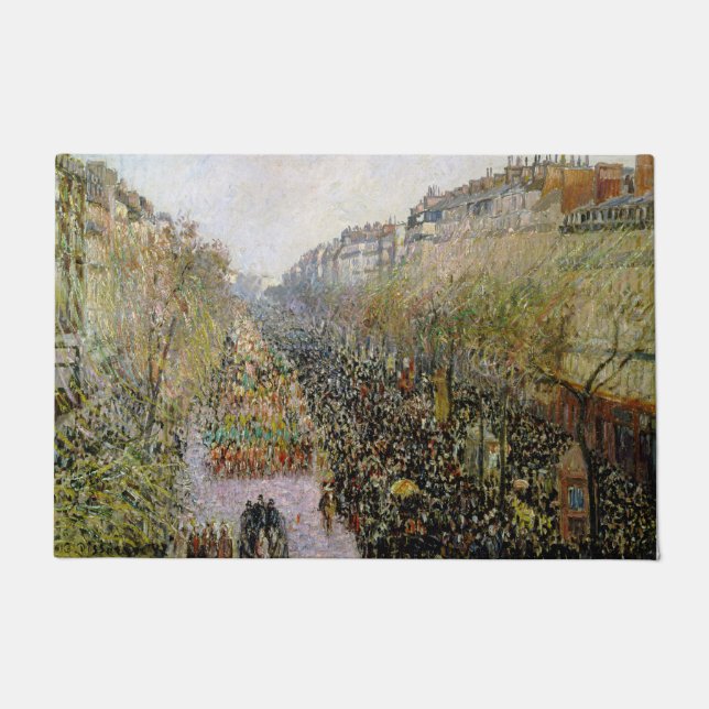 Felpudo Pissarro - Boulevard Montmartre, Mardi Gras (Anverso)