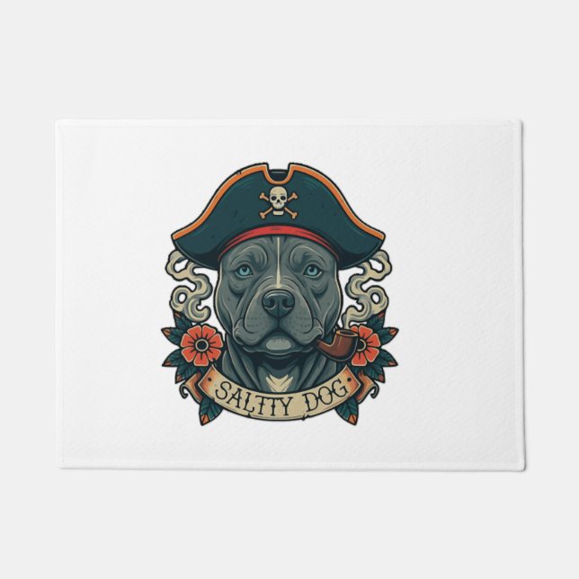 Felpudo Pitbull Salty Dog (Anverso)