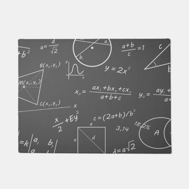 Felpudo Pizarra de matemáticas (Anverso)