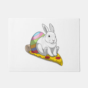 Felpudo Pizza de huevo Bunny Easter Easter