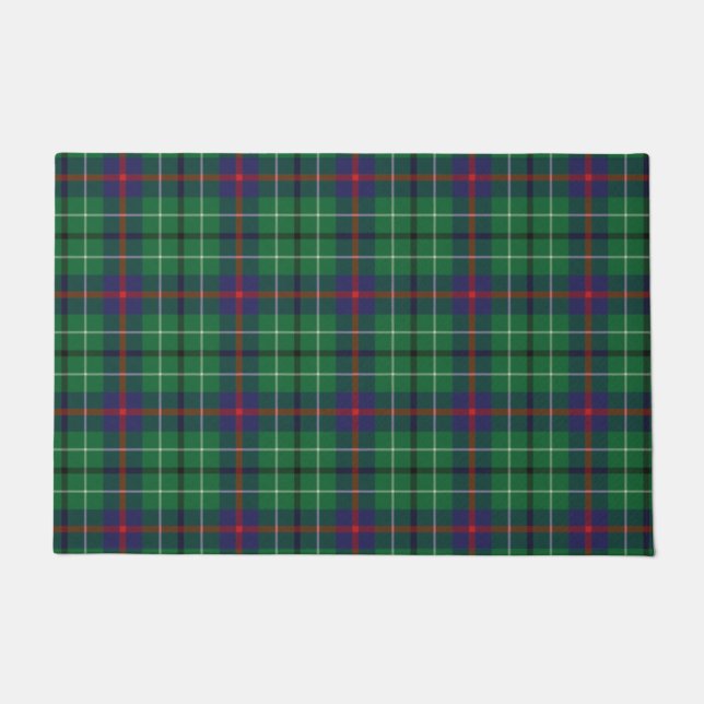 Felpudo Plaid Clan Duncan Green Check Tartan (Anverso)