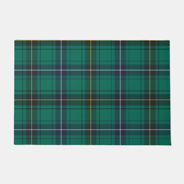 Felpudo Plaid Clan Henderson Green Check Tartan (Anverso)