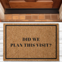 ¿Planeamos Esta Visita Introvert Funny Doormat
