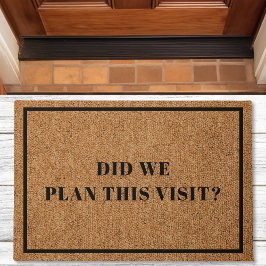 Felpudo ¿Planeamos Esta Visita Introvert Funny Doormat