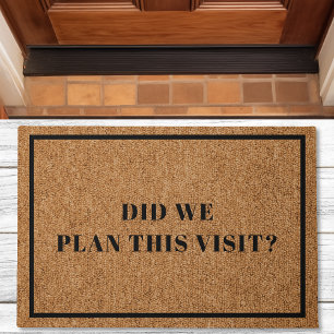 Felpudo ¿Planeamos Esta Visita Introvert Funny Doormat