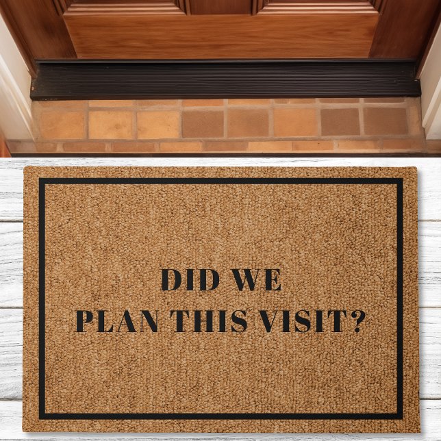 Felpudo ¿Planeamos Esta Visita Introvert Funny Doormat (Subido por el creador)