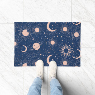 Felpudo Planetas y patrones de estrellas