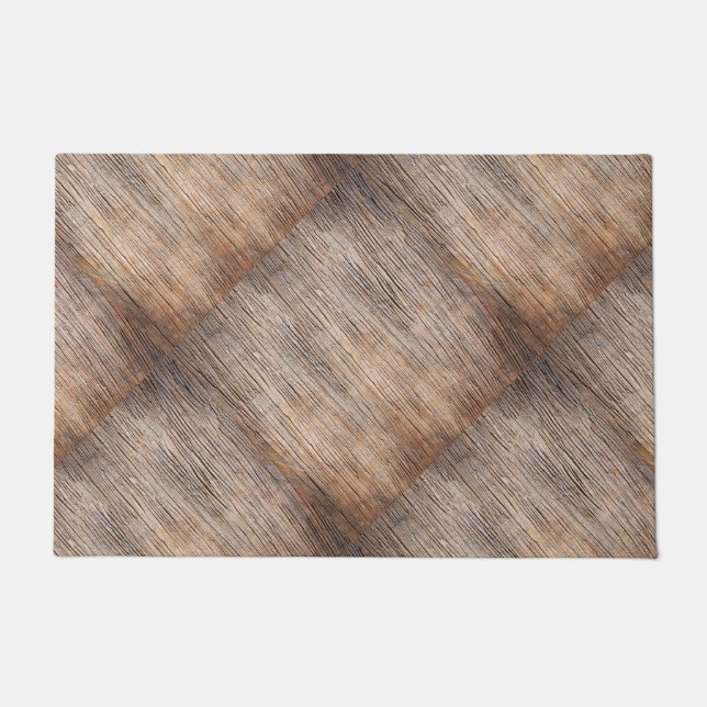 Felpudo Plano de madera bruta (Anverso)