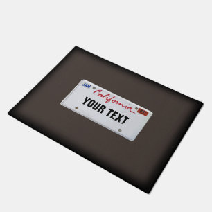 Felpudo Planta de licencias de California (personalizable)