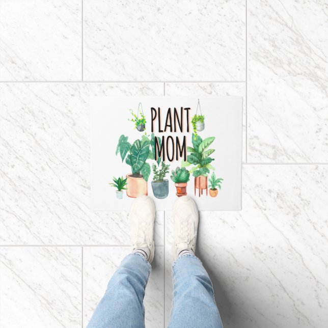 Felpudo Planta Mamá -Jardinería, Regalo De Plantador Para  (Interior)