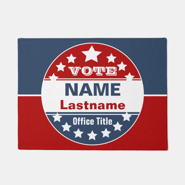 Felpudo Plantilla de campaña de personalizado  (Anverso)