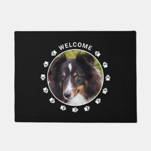 Felpudo Plantilla de foto de mascota personalizada con pat