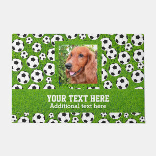 Felpudo Plantilla de fútbol y fotografía
