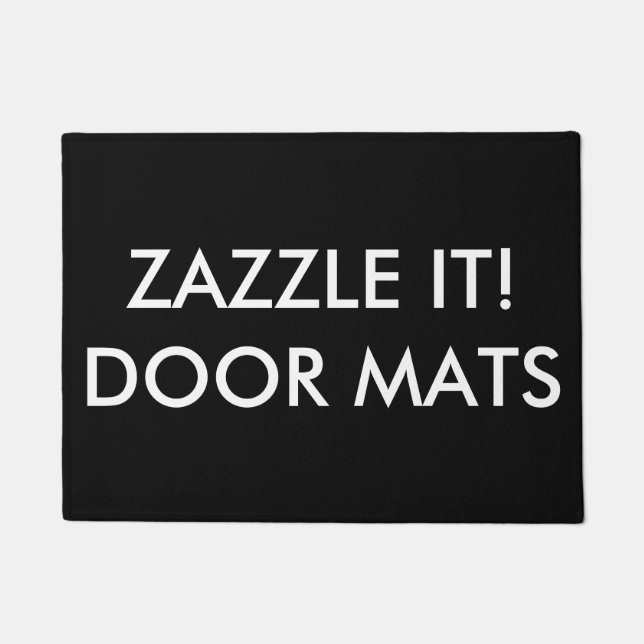 Felpudo Plantilla de Mat Blank de Puerta Personalizada de  (Anverso)