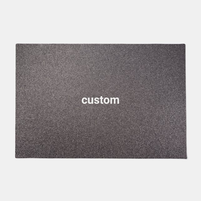 Felpudo plata personalizada abstracta (Anverso)