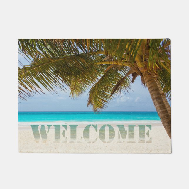 Felpudo Playa, Océano, Palma, Bienvenidos (Anverso)