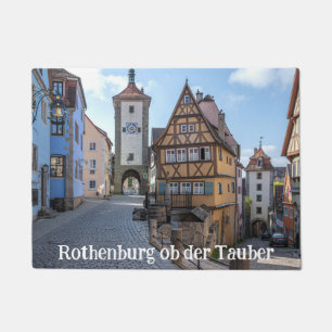 Felpudo Plönlein en Rothenburg ob der Tauber, Alemania