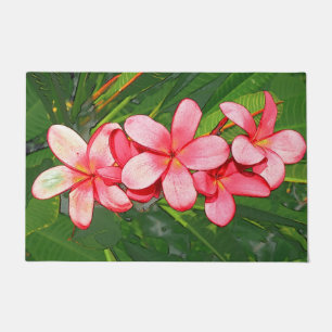 Felpudo Plumerias rosadas