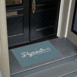 Felpudo Plymouth Massachusetts Nautical Door Mat