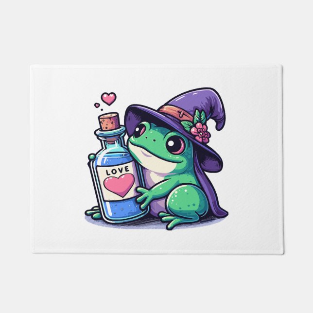 Felpudo Poción de amor kawaii de bruja (Anverso)