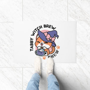Felpudo Poción de Bruja Atigrada – Diseño de Gato de Hallo