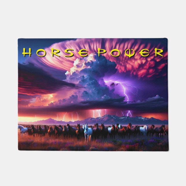 Felpudo Poder de caballo (Anverso)