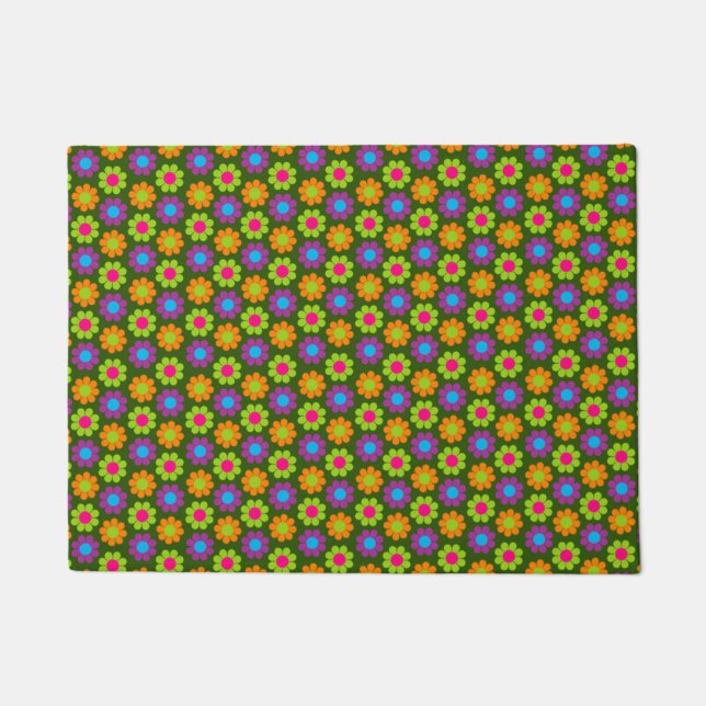 Felpudo Poder Floral Retro (Anverso)