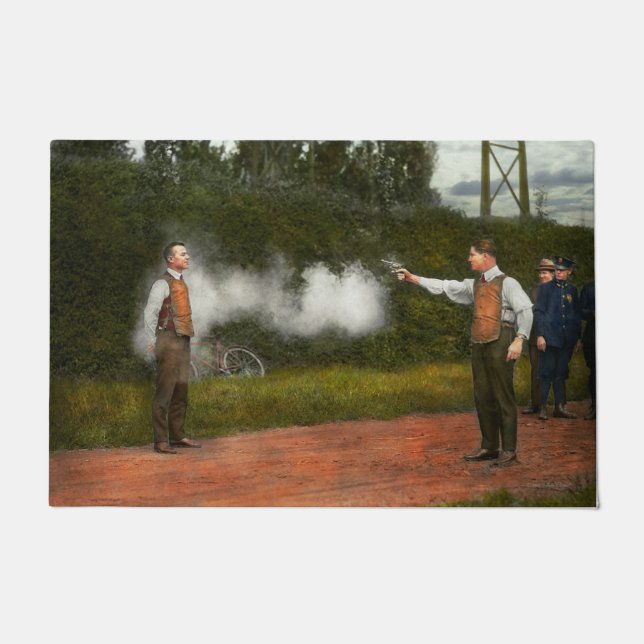 Felpudo Policía - maniquí real 1923 (Anverso)