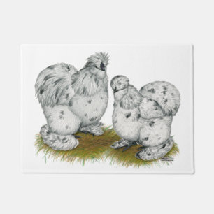 Felpudo Pollos pequenos del chapoteo de Silkie